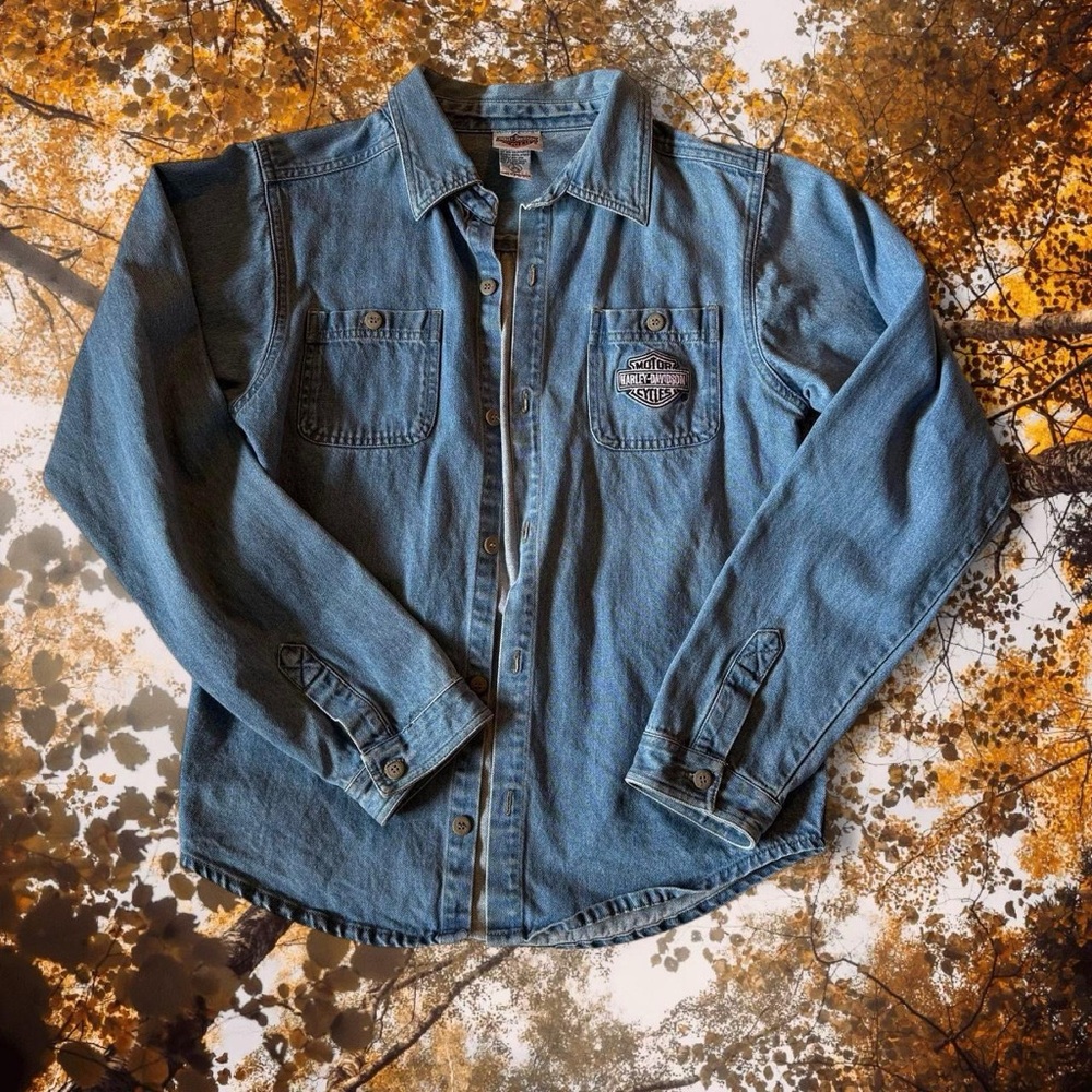 Harley-Davidson Light Blue Denim Shirt